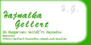 hajnalka gellert business card